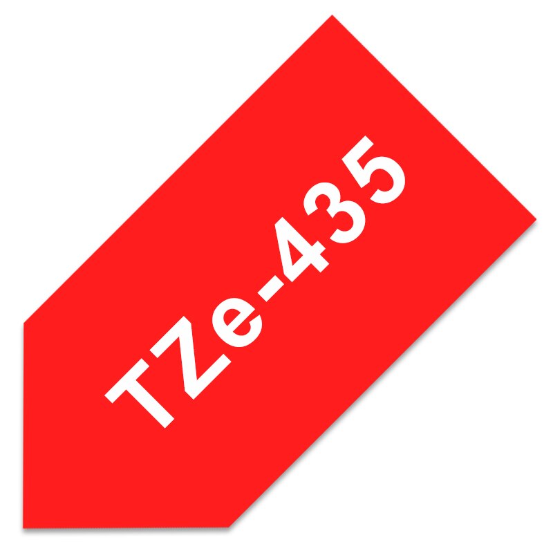 TZe-231 Label Tapes for Brother P-touch 12mm Tape 1PCS TZe 231 Black on White tze Tape Compatible for Brother PTH100 PTD210: white on red