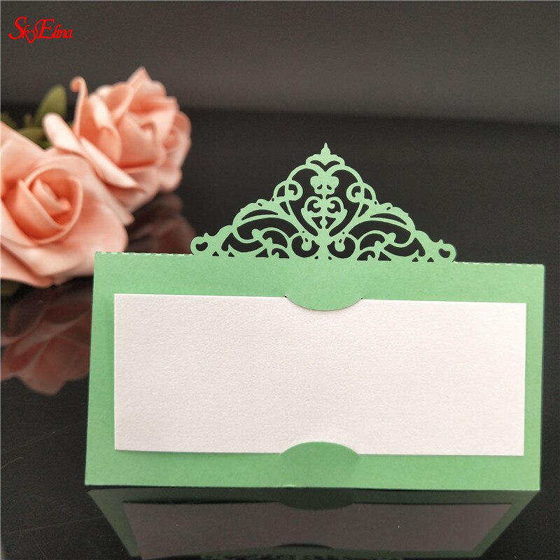 50pcs Party Table Name Wine Guest Place Cards Table Place Cards Favor Decoration Wedding Supplies Seating Decoration 8ZSH873: Light Green