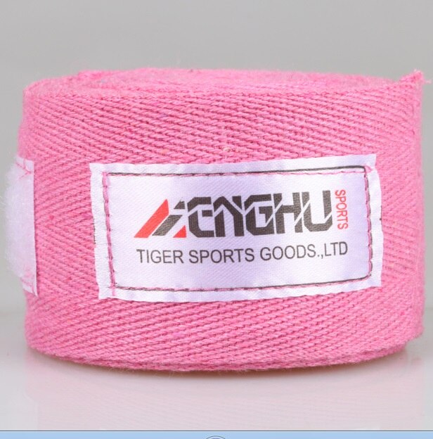 2 st 5cm bredd 2.5 meter handlindningar sportbandageträning slåss muay thai mma boxning kickboxningshandskar omslag: Rosa