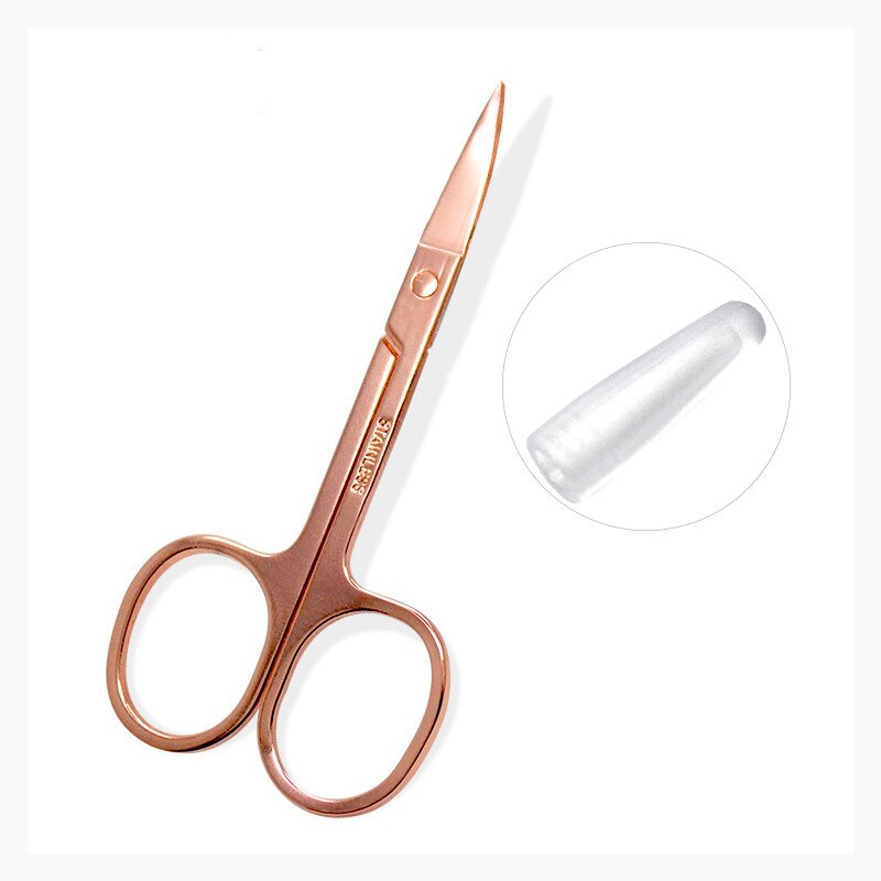 Rustfrit stål øjenbryn næse hår saks klip øjenvipper øjenbryn trimmer trimning pincet makeup skønhed manicure negleværktøj