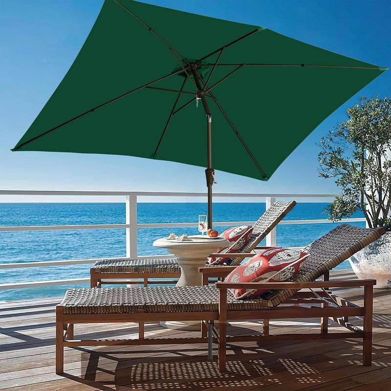 Udskiftningsparasolbaldakin 6.6 x 10ft terrasseparasol udskiftningsbaldakin kraftig udkragende parasoltop til terrasse i baghaven &