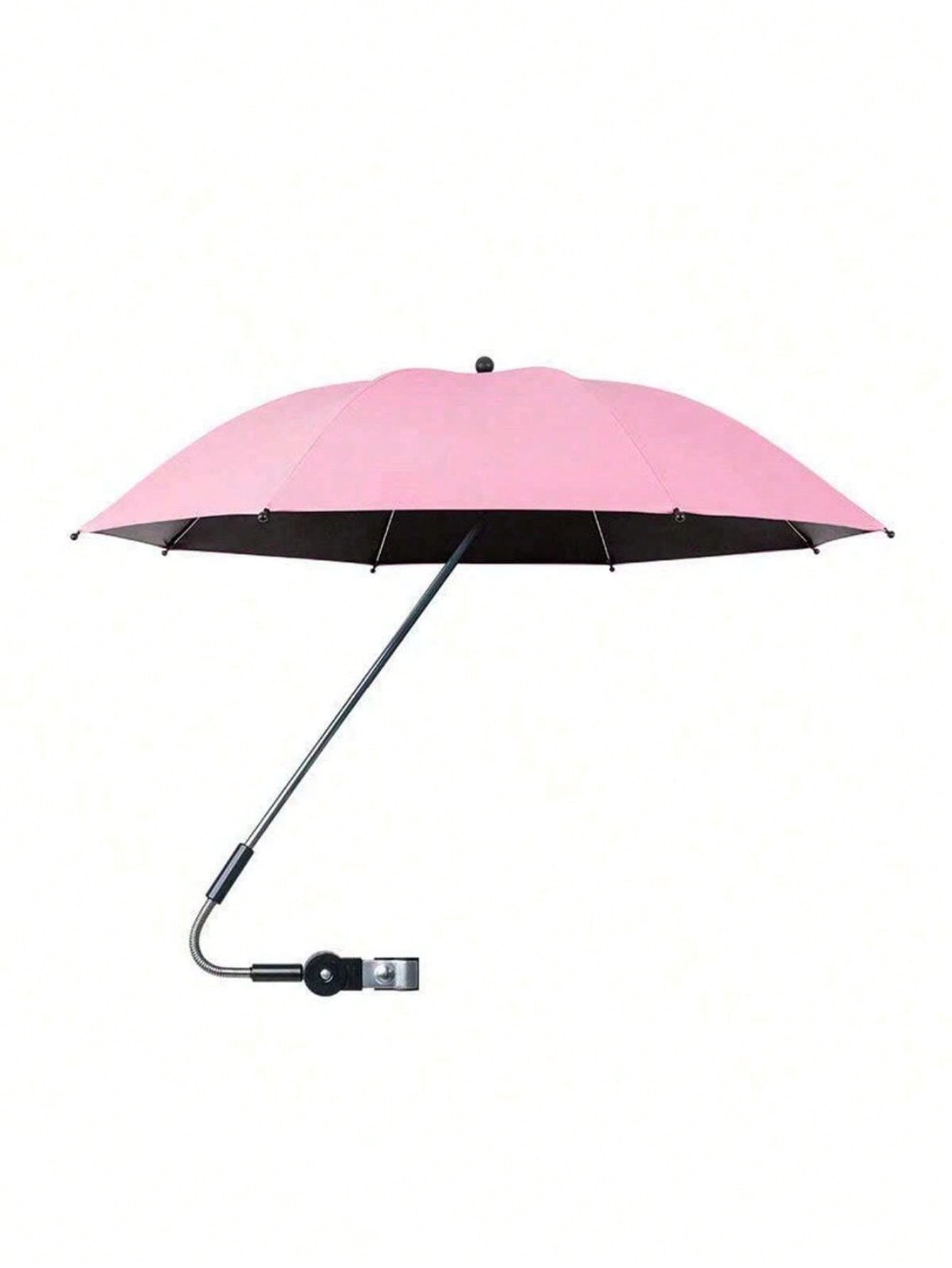 1pc Sommer Kinderwagen Sonnenschutz Sonnenschutz, draussen Stuhl Regenschirm, Kinderwagen Regenschirm, Rollstuhl Regenschirm Sonnenschirm: Rosa