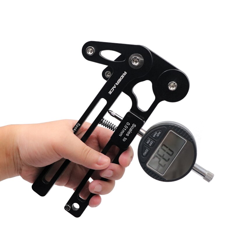 Medidor de tensión electrónico para bicicleta, comprobador de radios de rueda de bicicleta, indicador de alta precisión, tensiómetro estable y preciso, herramienta de reparación de MTB