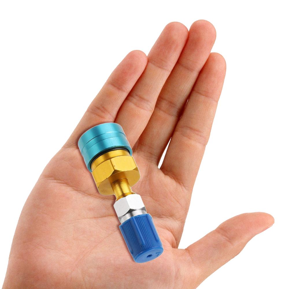 R1234YF Om R134a Lage Kant Snelkoppeling Koppeling Adapters Auto Airco Montage Airconditioning Gereedschappen Aluminiumlegering