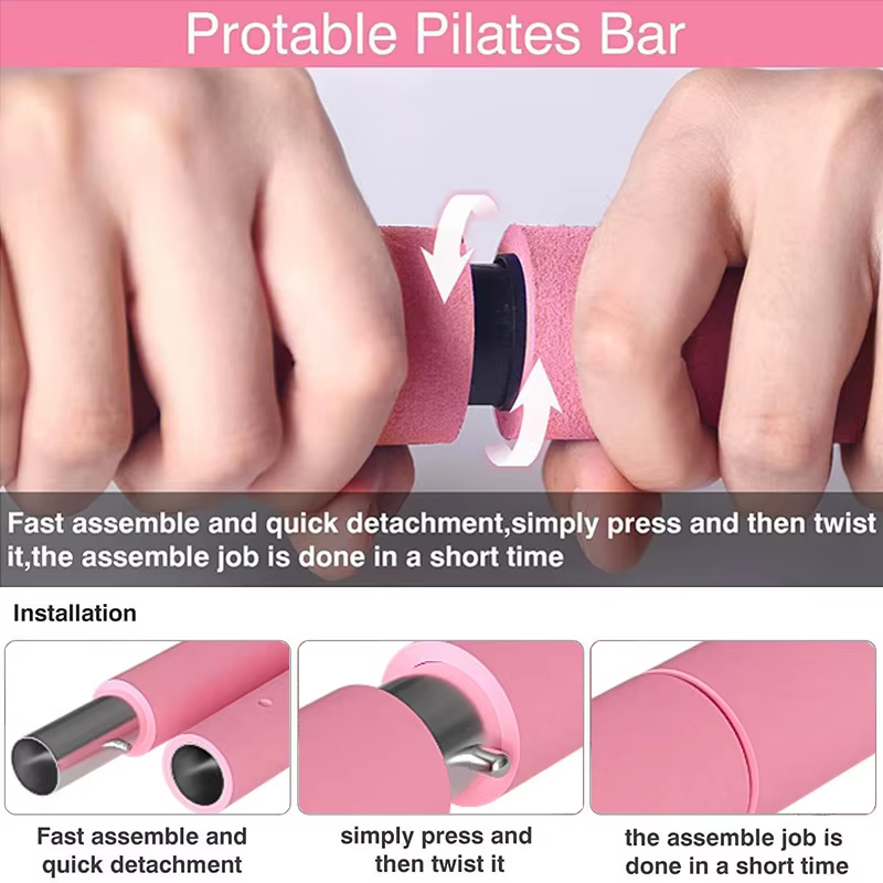 Pilates Kit Met Weerstandsbanden, Multifunctionele Yoga Pilates, Draagbare Home Gym Pilates Weerstandskit Full Body Workouts