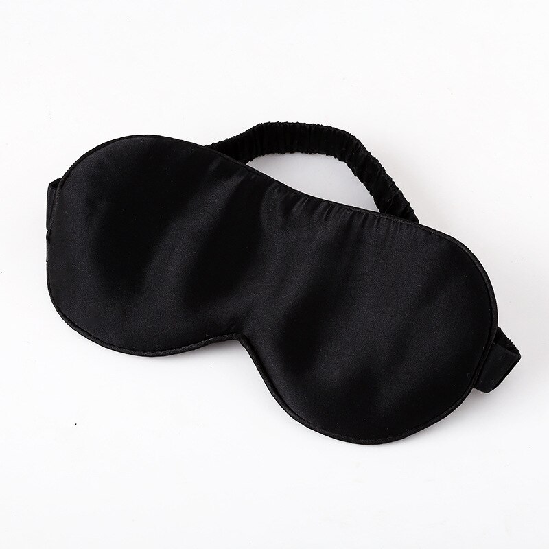 1Pcs Pure Silk Sleep Rest Eye Mask Padded Shade Cover Travel Relax Aid Blindfolds Sleep Mask