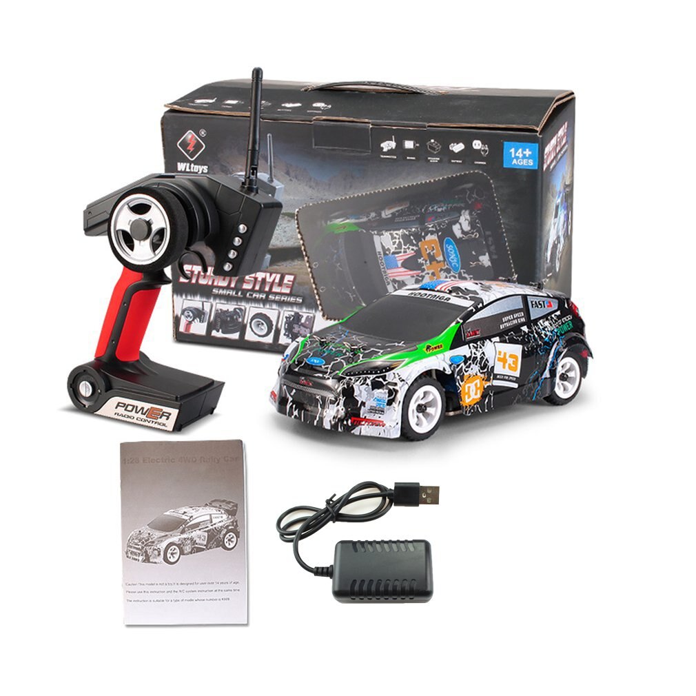 Wltoys K969/K989 1/28 2.4G 4WD Auto Geborsteld Rc Afstandsbediening Auto Racewagen Rtr Drift Lichtmetalen Off road Auto Crawler Speelgoed Modellen: K989