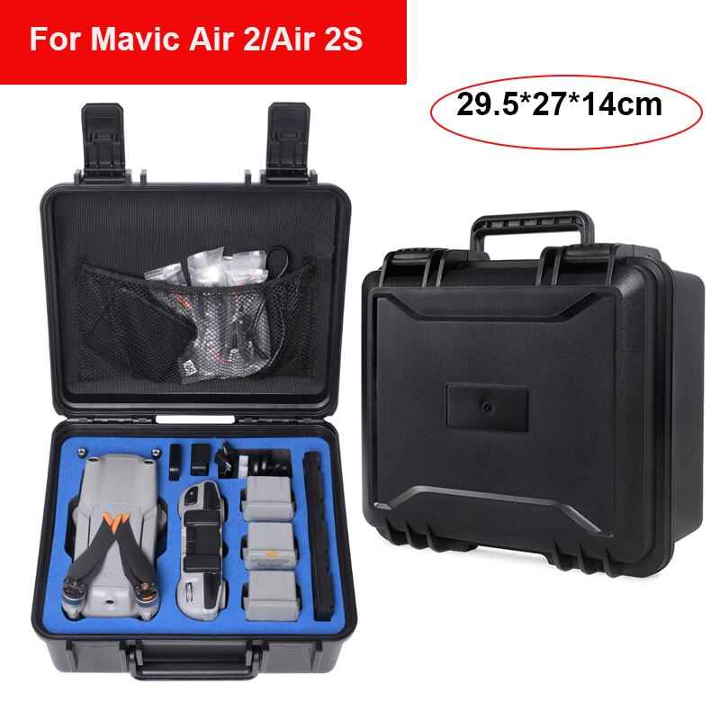 Bolso de ABS a prueba de explosiones para DJI Mini 2, carcasa dura, Caja impermeable para Mavic Air 2/Air 2S, accesorios para drones, estuche de almacenamiento: for DJI Air 2  2S