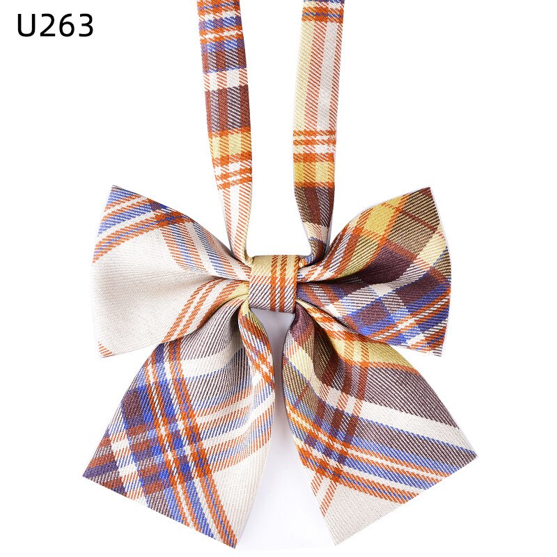 JK Uniform Bow Tie Japanese School Uniforms Striped Wrap Girls Preppy Style Neckties Female Bow-knot Women Apparel Accessories: SU263