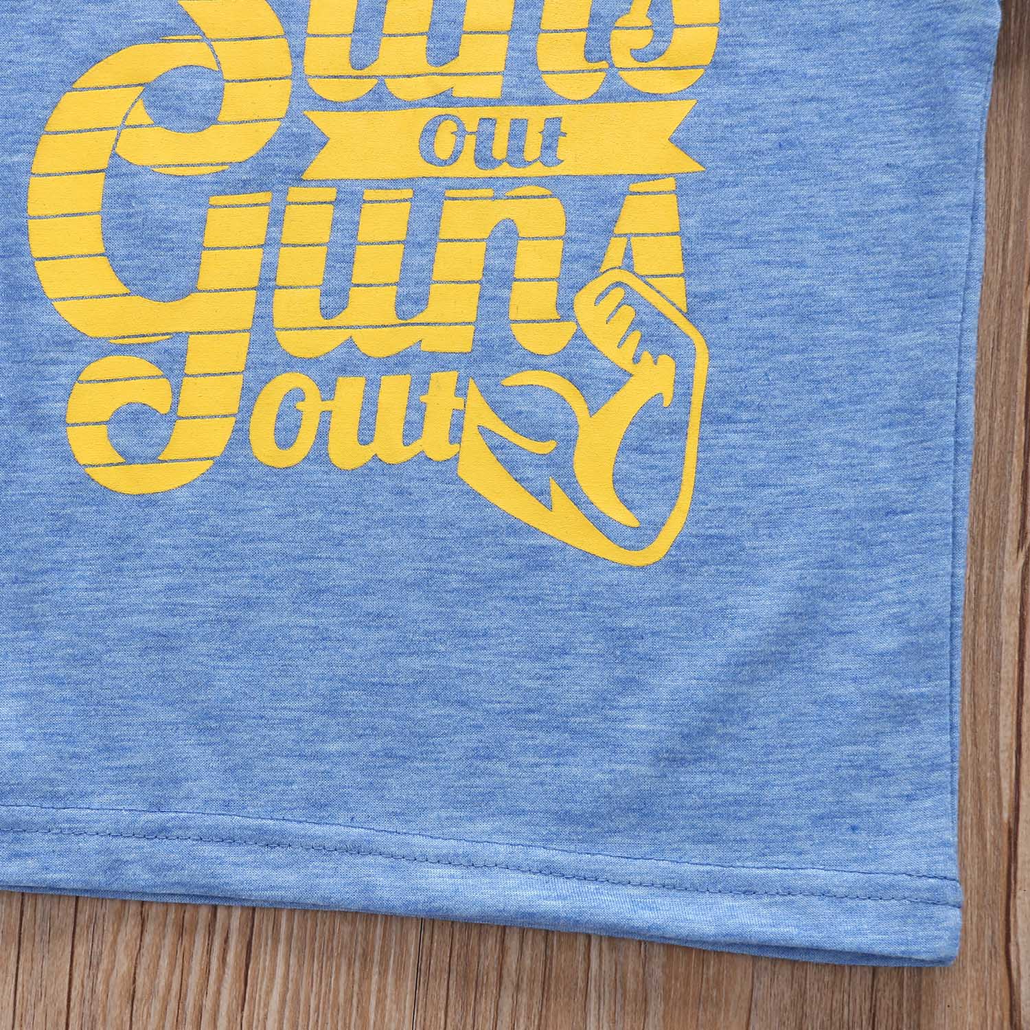 Sun guns s para fora armas para fora impressão tanque superior para meninos