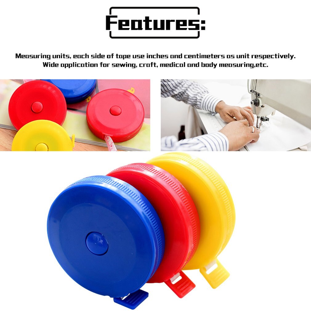 60-Inch 1.5 Meter Soft and Retractable Tape Measure Body Measurement Tailor Sewing Craft Cloth Dieting Measuring Tape