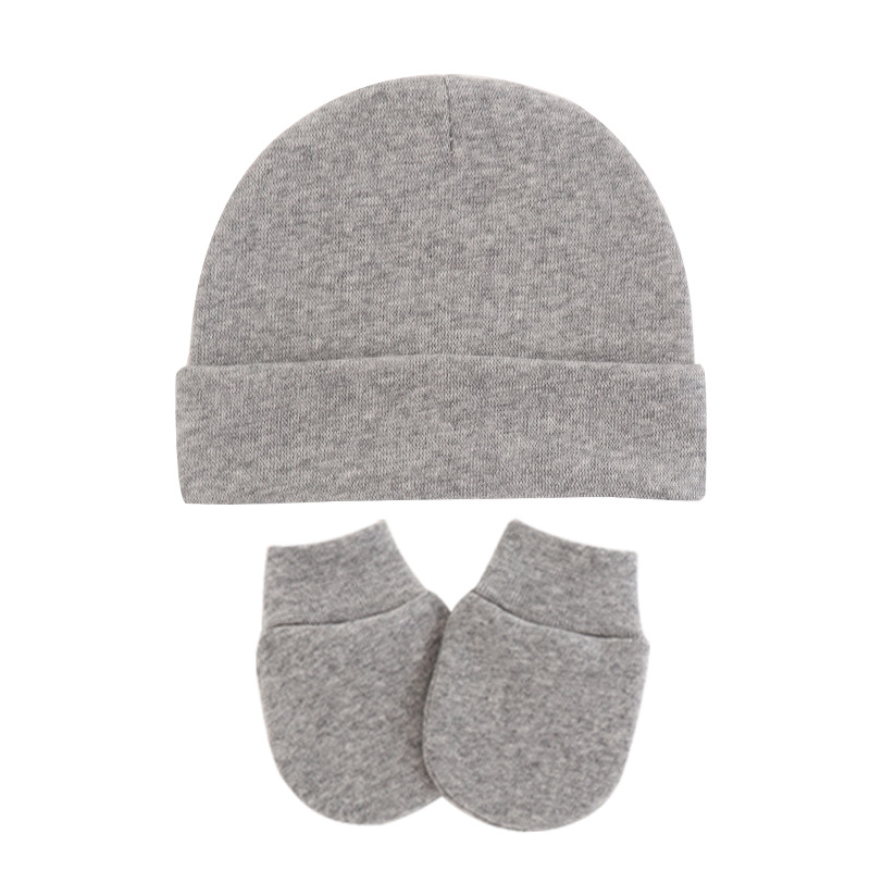 Newborn Winter Hat Gloves Set Boy Girl Warm Cotton Kids Beanies Stuff Children Accessories Baby Bonnet Babies Photography Props: E219603