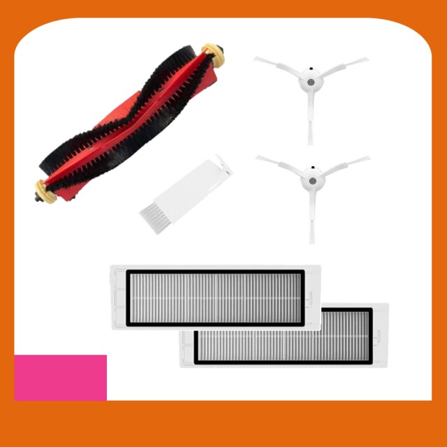 Kit d'accessoires pour aspirateur robot Xiaomi roborock S50 s51 S6 S5 Max, brosse principale amovible, brosse latérale, filtre de vadrouille: Package 5