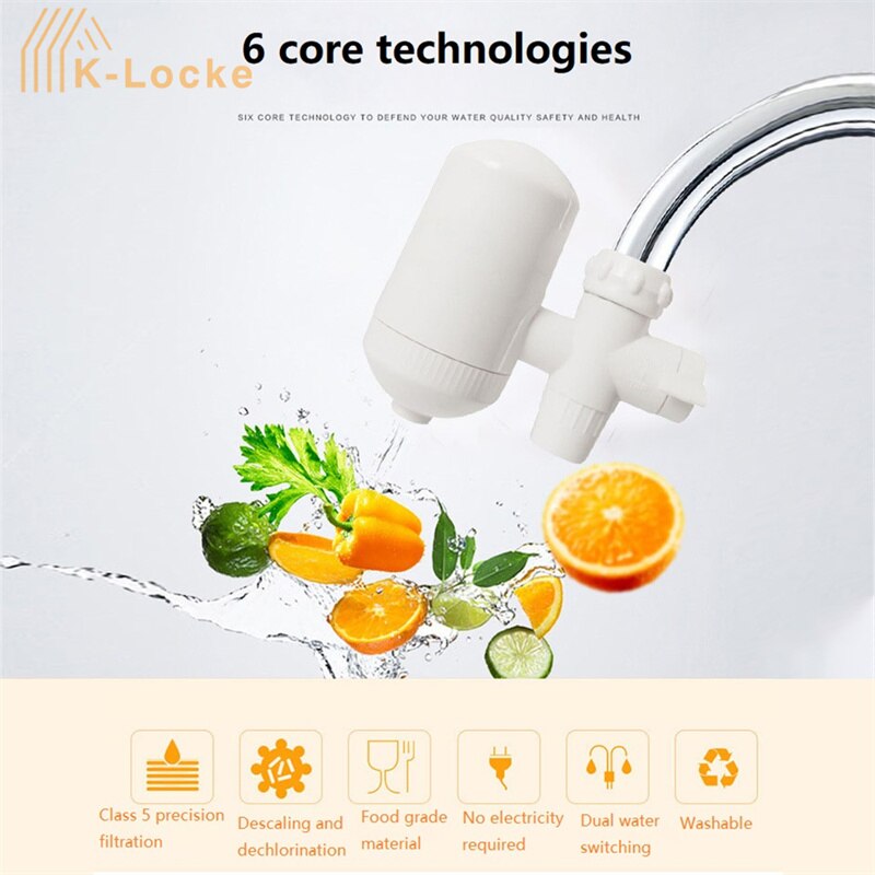 Filtre de robinet de maison, purificateur d'eau Portable, filtres à eau haute efficacité, interrupteur à Double sortie d'eau, eau potable saine