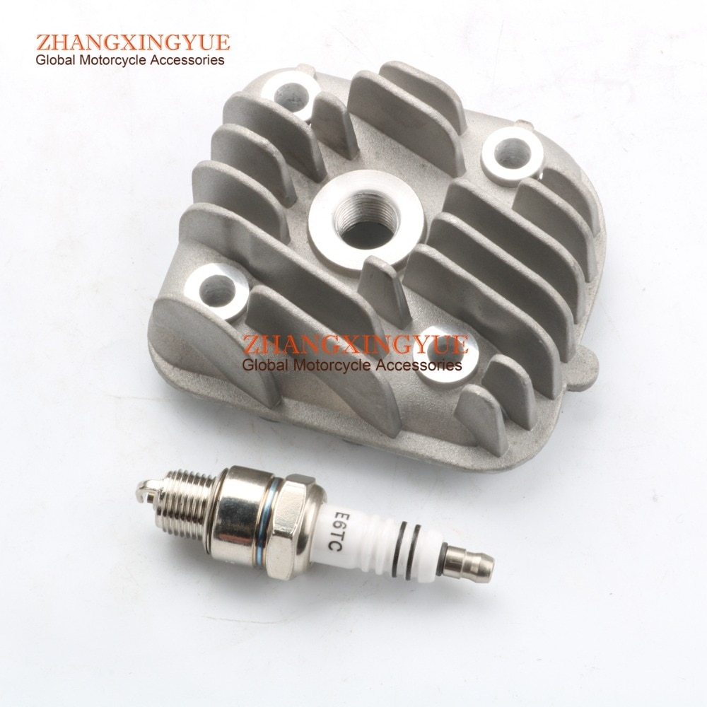 40mm-47mm 1PE40QMB ZYLINDERKOPF & E6TC zündkerzen für Yamaha Joggen-SERIE 50 92-91 4SC Joggen 50 R AC 02-13 Neos 50 97-13 5AD Einfach 2 T