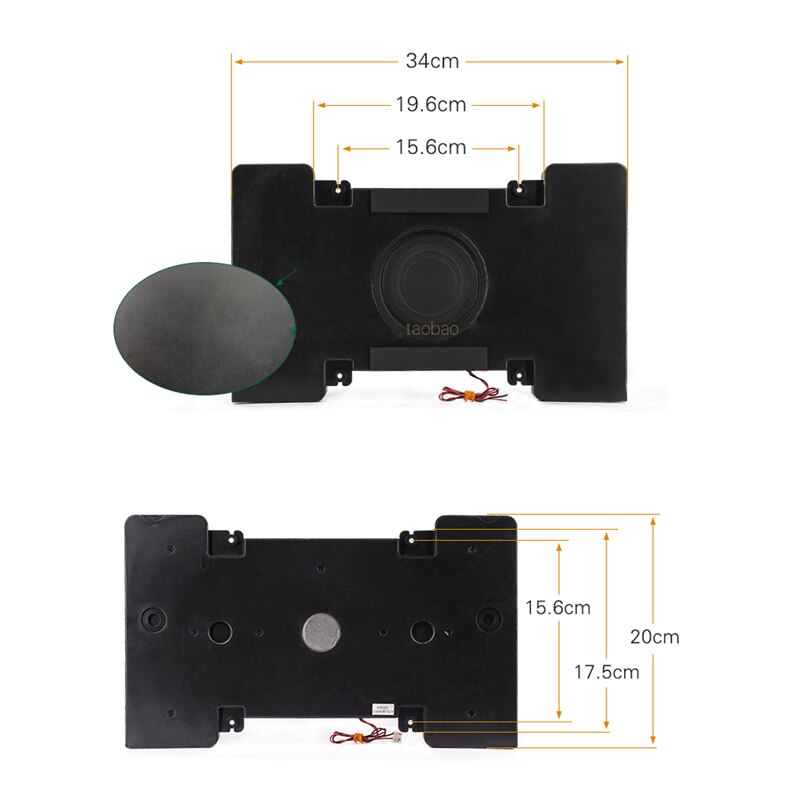 I Key compra altavoces de asiento de coche de 30W 14Ohm con Cable de fácil instalación Ultra fino volumen 3D sonido alrededor
