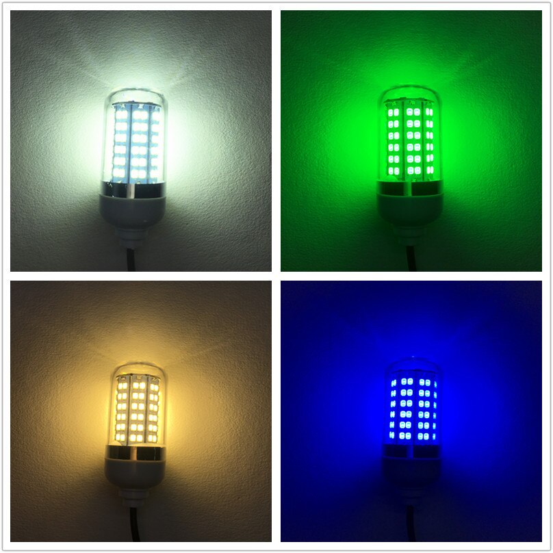12V 30W/15W Vissen Licht Led Onderwater Vissen Licht IP68 2835 Lokt Vis Finder Lamp Trekt garnalen Inktvis Krill Groen Laopao