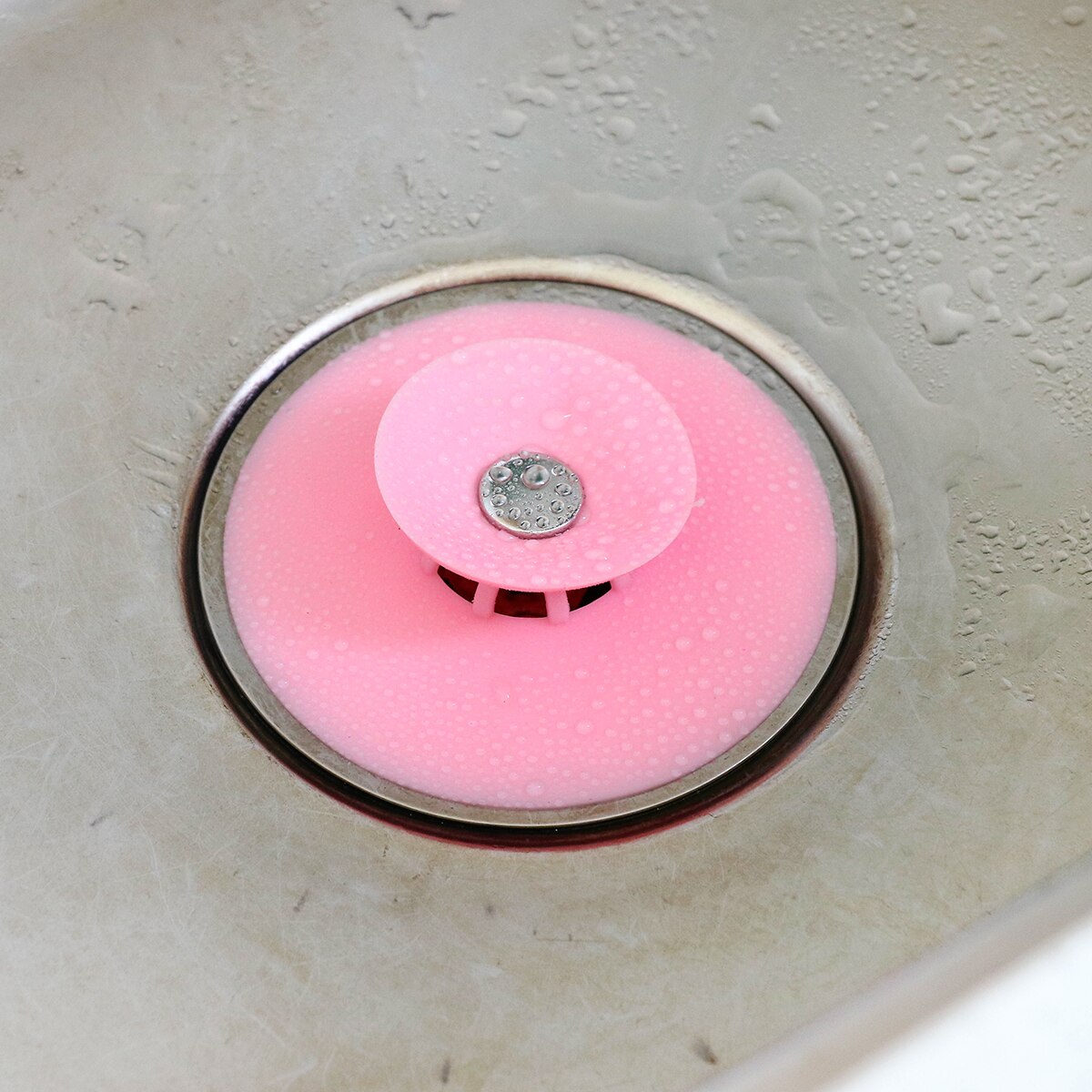 3/2/1Pcs Kitchen Sink Shower Hair Strainer Sink Stopper Sink Strainer Kitchen Bathroom Sink Plugs Drain Plug Hole Hair Catcher