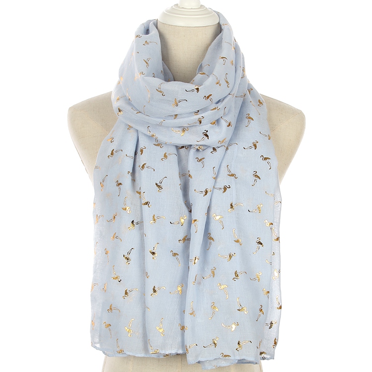 FOXMOTHER-écharpe, châle, couleur bleu ciel, menthe jaune feuille d'aluminium or, flamant rose, portefeuille pour femmes, nouvelle: Sky Blue