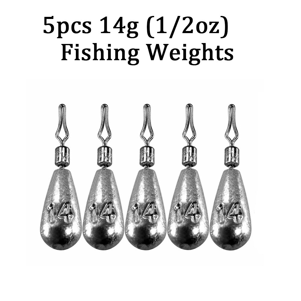 THKFISH Têtes Plombées Pour Leurre Souple 5g 7g 10g 14g - Lot De 10 Crochets Avec Gabarit Ronde Pour Pêche