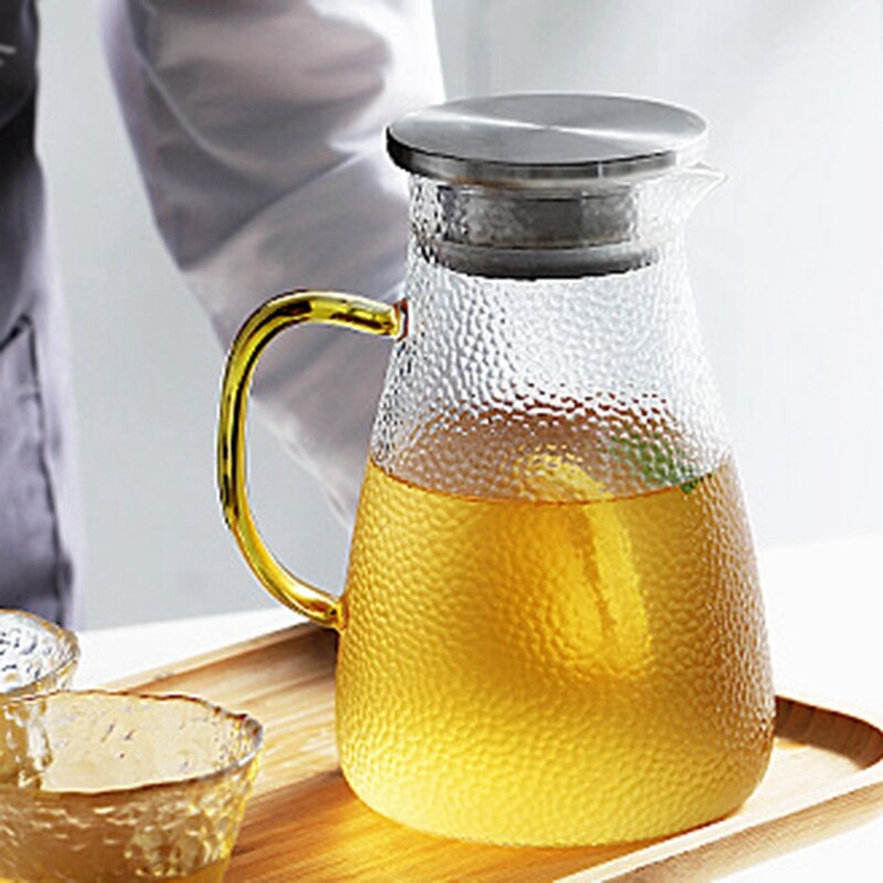 Heat Resistant Glass Teapot Cooling Kettle Tea Set Puer Kettle Teacup Glass Teapot Convenient Office Tea Pot
