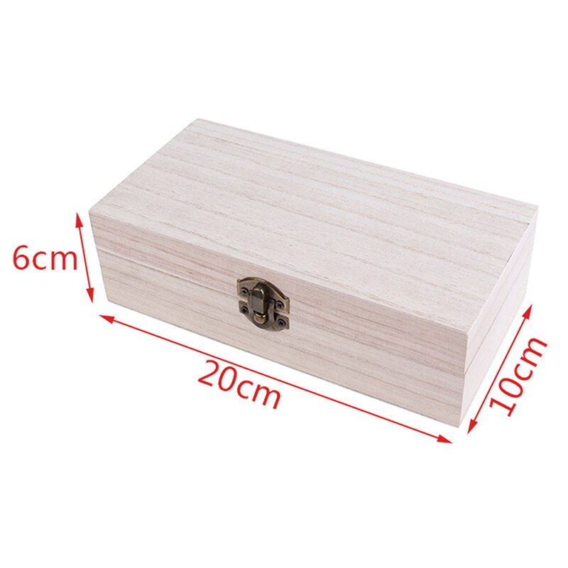 Retro Jewelry Box Desktop Natural Wood Clamshell Storage Hand Decoration Wooden Box Postcard Storage Box