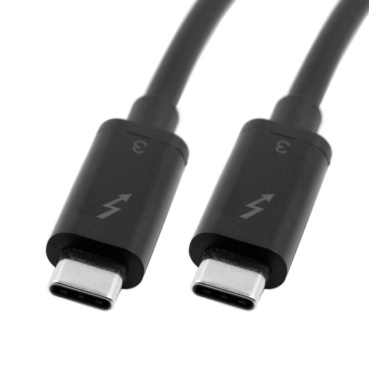Cablecc Thunderbolt 3 USB-C USB 3.1 Male to Thunderbolt 3 Male 40Gbps Cable for PC & Laptop 0.3m 0.5m 1m 2m