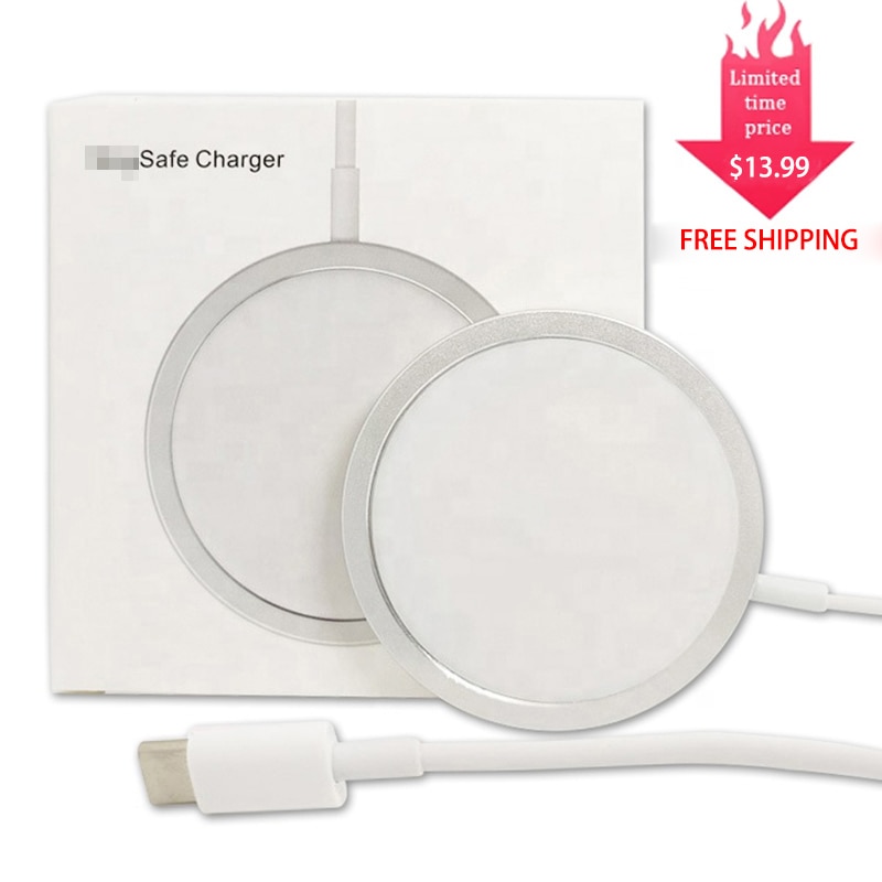 Darmowa wysyłka wysoka kopia 15W magnetyczna bezprzewodowa ładowarka dla iPhone12 zawodowiec Max magnetyczna bezpieczna bezprzewodowa ładowarka dla iPhone ładowarka Podkładka