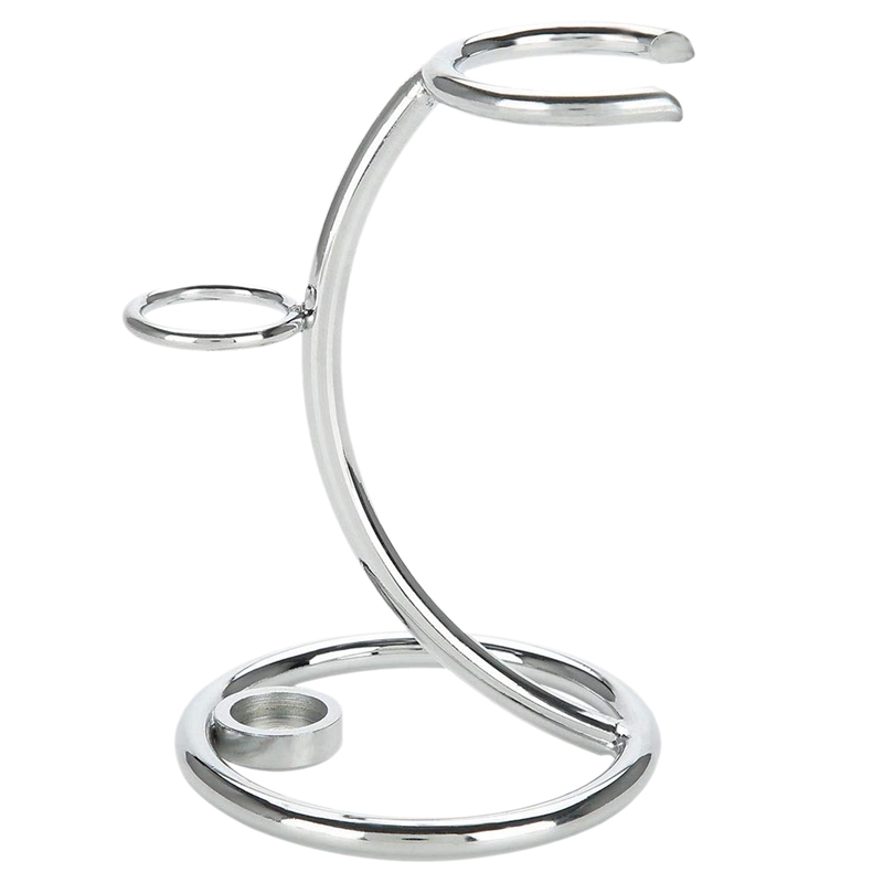 soporte Universal para afeitadora, soporte sencillo de Metal para maquinilla de afeitar y brocha, Kit de afeitadora con soporte, organizador para hombres: Default Title
