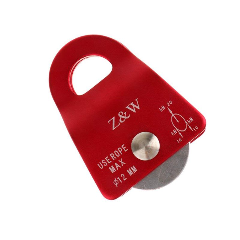 Polea De Escalada De Aluminio 26 KN - Para Cuerdas De Hasta 12 Mm, Uso En Exteriores