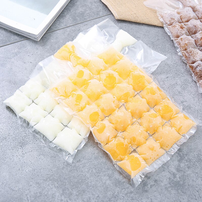 Bolsas de molde para cubitos de hielo desechables, molde para congelador, bolsas de PE, accesorios de cocina, DIY, 50/100/200 Uds.