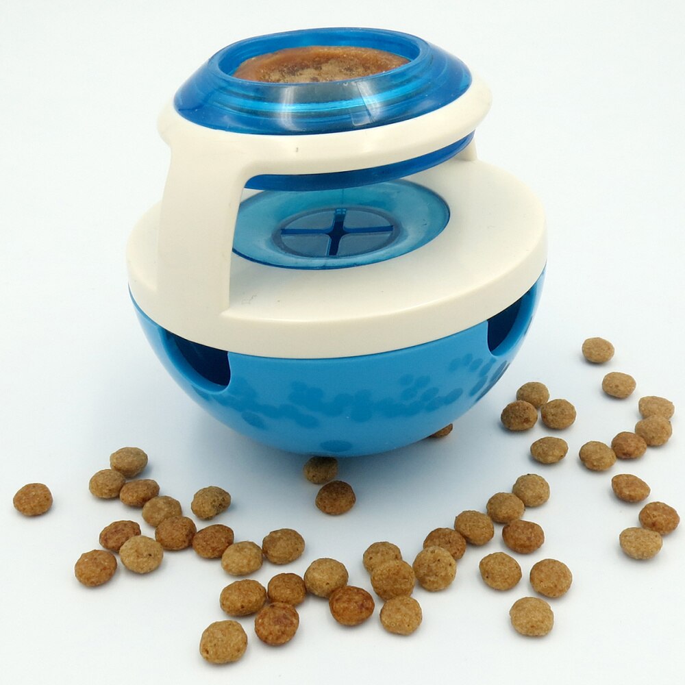 Fun Interactive Treat-dispensing Nontoxic Bite-resistant for Dogs and Cats (Blue)