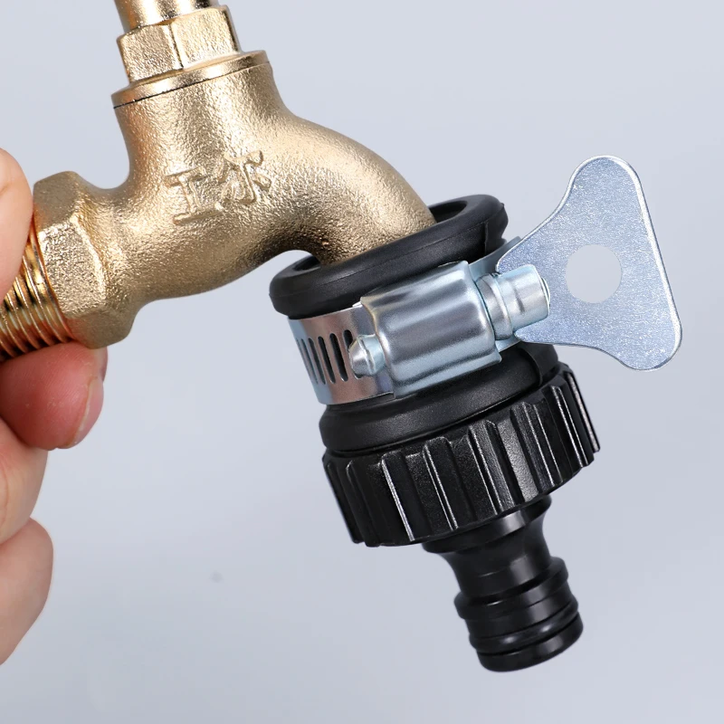 Duurzame Universele Waterkraan Adapter Plastic Slangfitting Snelkoppeling Fitting Kraan voor Auto Wassen Tuinirrigatie