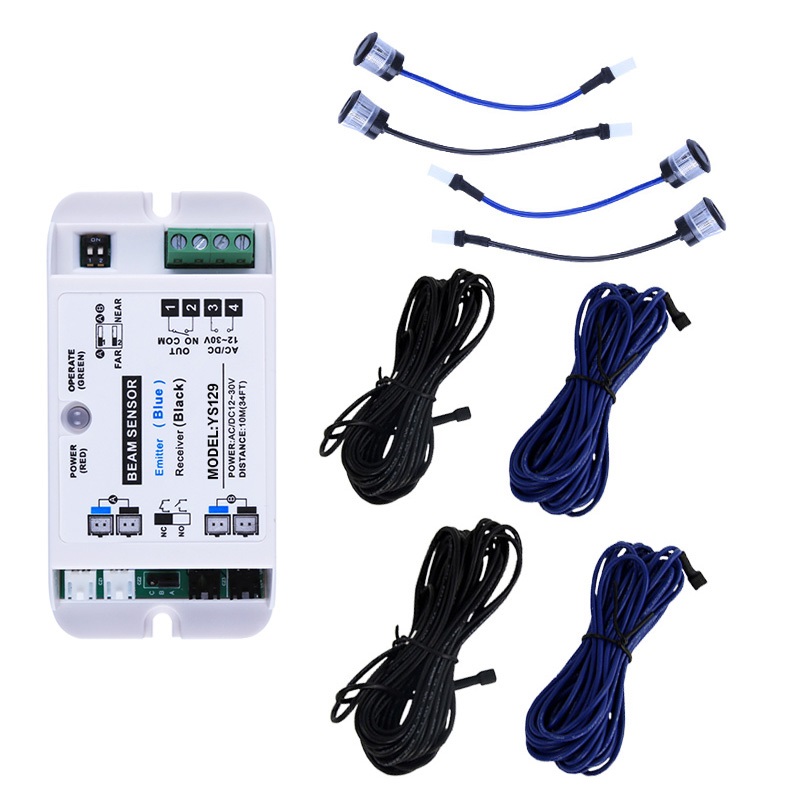 automatic sliding door gate Safety infrared beam sensor single type photocell sensor for automatic door opening: green