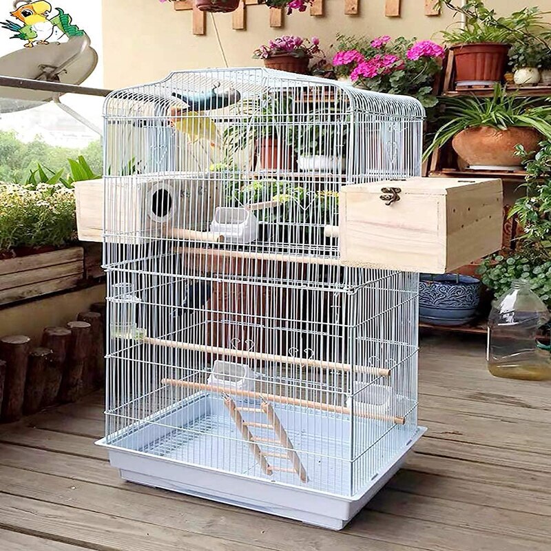 1pcs Wooden Bird Breeding Box 3 Sizes Parrot Nesting Box Hatching Cage Case For Parakeets Budgies Finch Parrot Bird Box