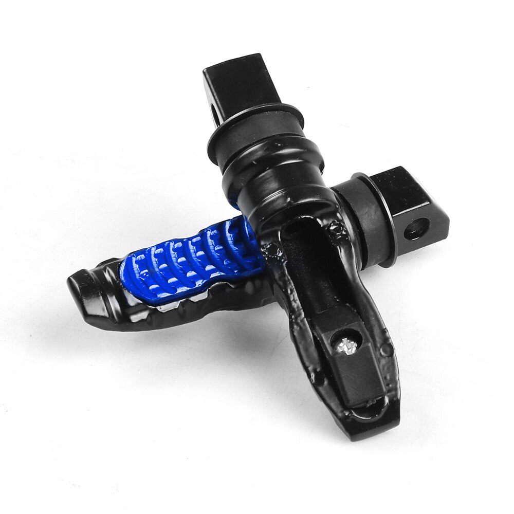 Universal- Aluminium Motorrad Hinten Passagier Fußrasten Pedale Fußstütze Rolle Fuß-Anbindung Motorrad Pedal Änderung 2 teile/satz: Blau