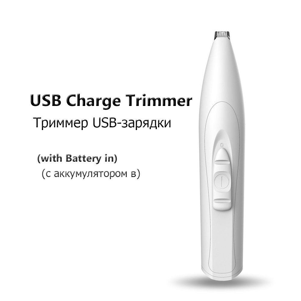 Hundklippare husdjur fot hår trimmer hund trimning frisör hund klippning rumpa öra ögon hårklippare maskin remover låg: Vit