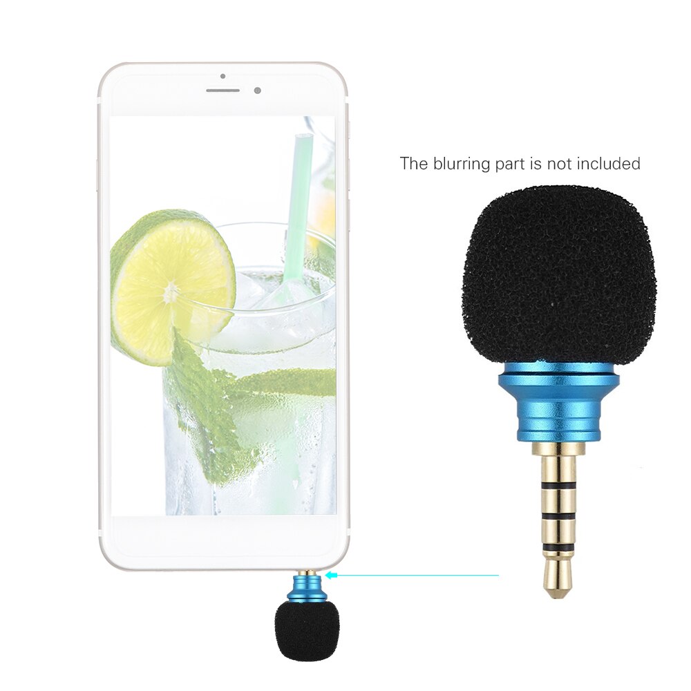 Smartphone Portable Mini Microphone Omni-Directional Cellphone Mic For Meeting Recorder For 3.5mm Jack Mobile Phone