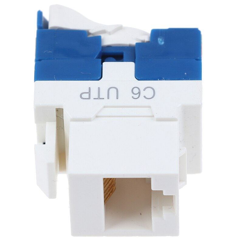 1pcs CAT6 Tool Less Keystone Jack,AMPCOM RJ45 Self-Locking Cat.5e Keystone Module Adapter No Punch-Down Tool Required Couplers