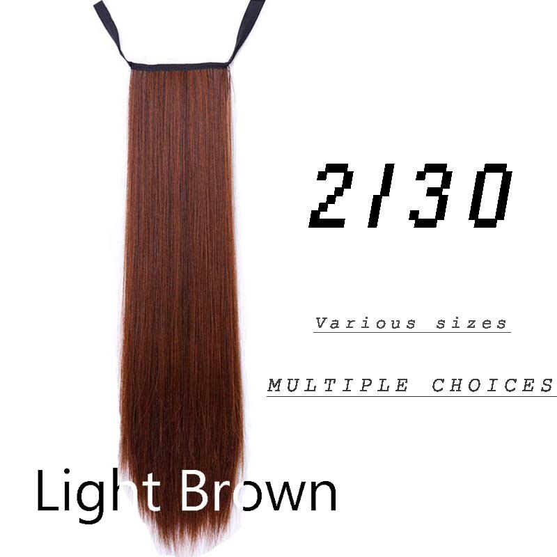 Talang Lange Zijdeachtige Rechte Paardenstaarten Clip In Synthetische Paardenstaart Hittebestendigheid Haarverlenging: 2.30 / 22 inches