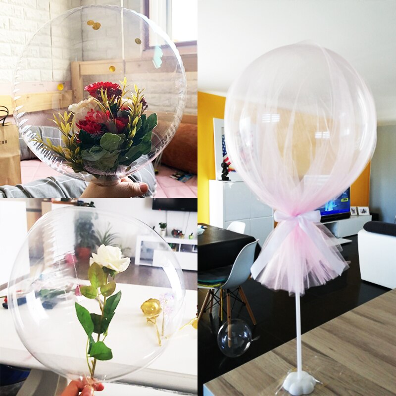 5Pc 18/20/24/36inch Clear Helium Balloon Inflatable Big Balloon Transparent Air Bubble Ballon Baby Shower Wedding Birthday Decor