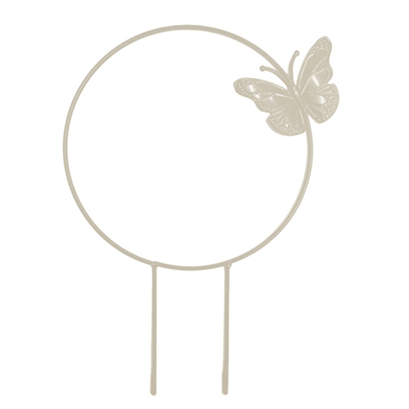 Liefde Hart Ronde Vlinder Plant Klimmen Ondersteuning Houder Vormige Staaf Voor Thuis Outdoor Tuin Potplanten Beugel N1HF