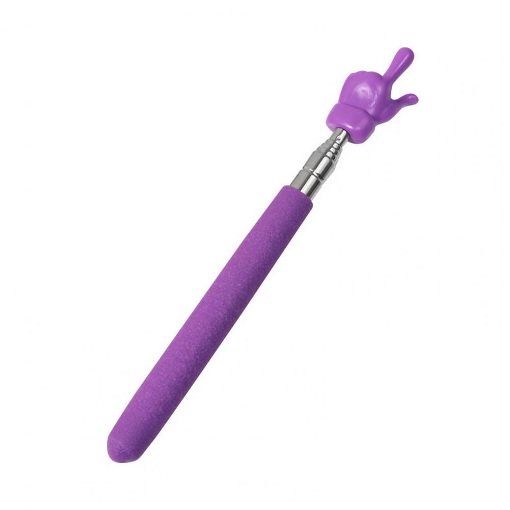 Finger Reading Guide for Children, Ferramentas de ensino pré-escolar Varas retráteis, Brinquedos Educativos para Aprendizagem, Class Whiteboard Pointer: ROXO