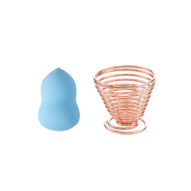 2 stuks/set cosmetische sponsjeshouder set professionele make-upspons foundation spons beauty tools accessoires water kalebasvormig: Stijl 9