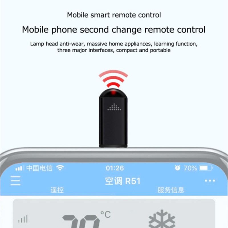 Ir Remote Controller Adapter Voor Android Smartphone Mini Infrarood Universele Controle All In One Voor Airconditioning/Tv/dvd/Stb