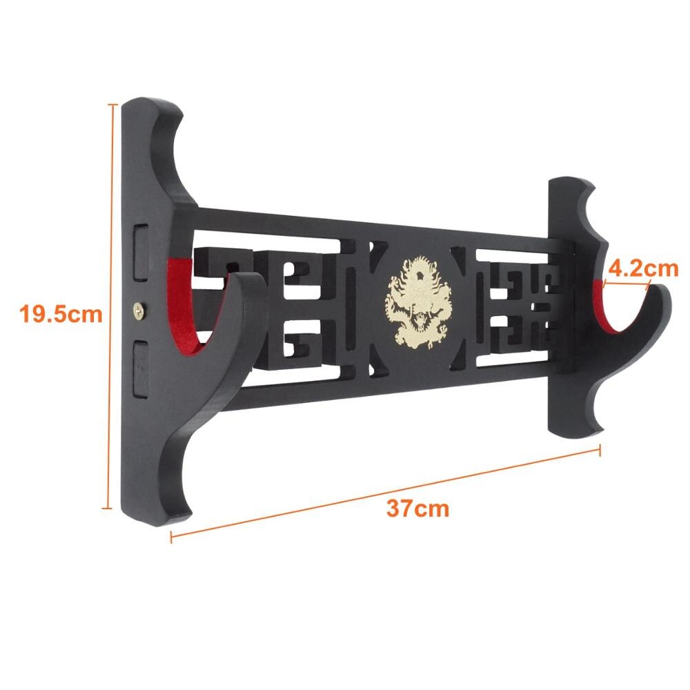 Dragon Sword Holder Wall Mount Fluwelen Gewatteerde Katana Stand Samurai Zwaard Houder Display Rack 1 Laag