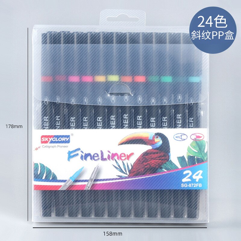 Painting Art Markers Brush Supplies School Student Drawing Washing Graffiti Pen