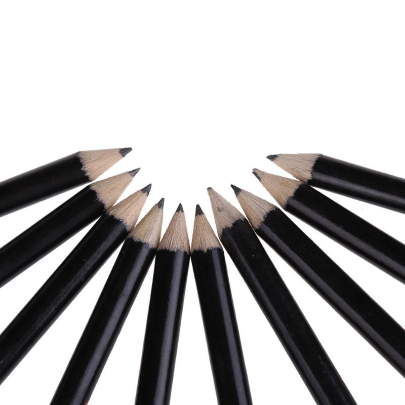 10PCS / Lot 86MM Golf Scoring Pen Score Pencil Black Wood Golf Scoring Pencil Golf Accessory Wood Round