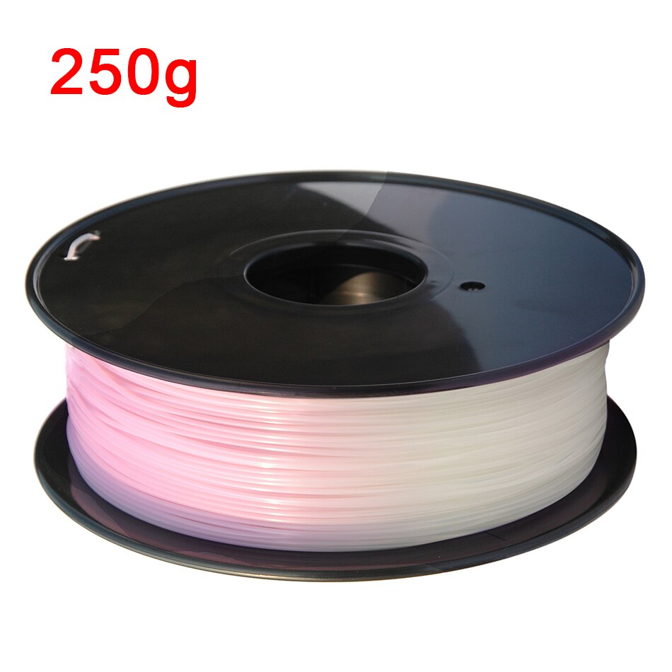 PLA 1,75mm 1kg/500g/250g 3D Drucker Filament Vor Allem Ändern Farbe mit Licht 3D druck Material Weiß bis Rosa/Gelb/Blau: zu Rosa 250g