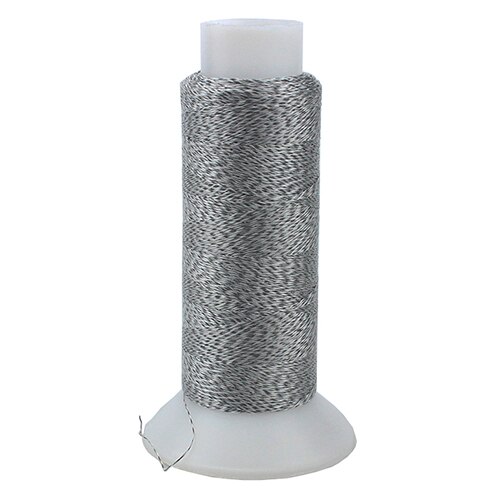 Silver Reflective Sewing &amp; Knitting Thread Yarn Good For Cap Glove Safety Clothing 0.2mm x500Meters: Gray